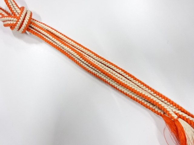 JAPANESE KIMONO / HAND-TIED OBIJIME